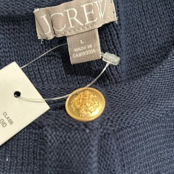 J.Crew Women’s Emilie Sweater Lady Jacket in Stripe - Size Large - Picture 15 of 15